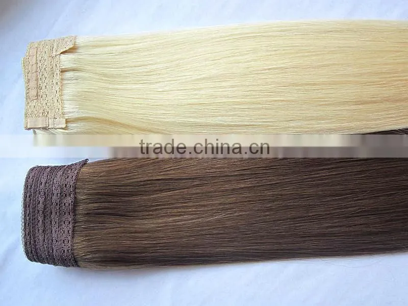 european hair extension 100 human hair extension Flip In Halo Hair Extension
