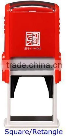Oval size 30x45mm Epress Factory Black and Red Plastic office use plastic Self Inking Stamp
