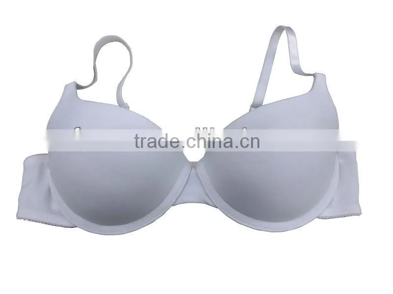 popular basic stlye thick cup and padded ladies underwire push up bra