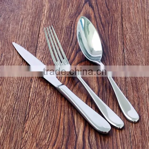 Sterling silver custom flatware round handle flatware german flatware for hotel restaurant household gift dealer and wholesale