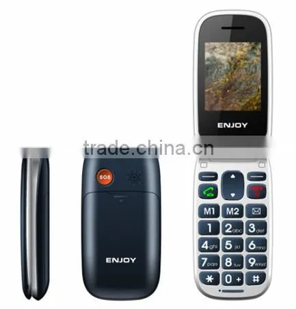 unlocked flip senior phone with SOS bit button W72 flash GSM