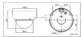 3 MP FULL HD 1080p DS-2CD2732F-IS with Waterproof / Weatherproof ari-focal lens Network IR IP camera POE SD card CCTV