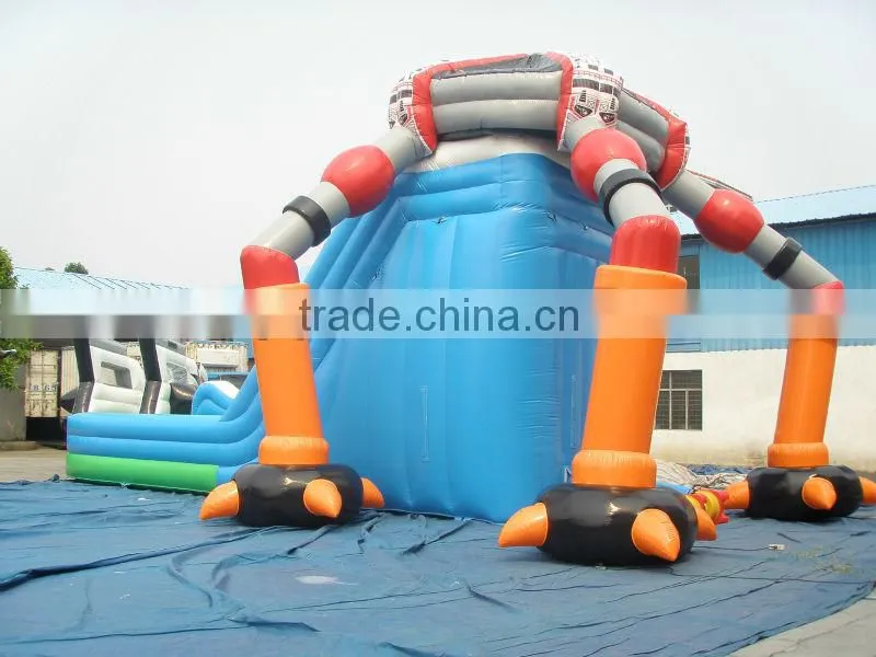 2016 hot sale Inflatable spaceship slide games park equipment for kids and adult