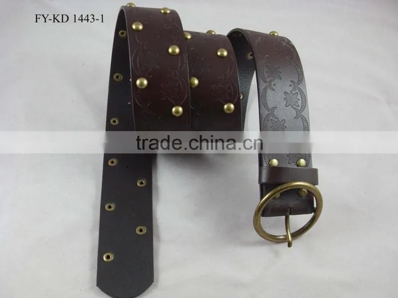 metal studs leather belts