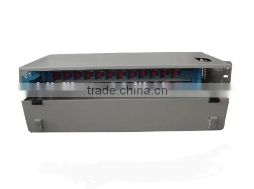 24 Ports ODF Fiber Patch Panel Rack Mounted Style 19inch 2U optic distribution frame