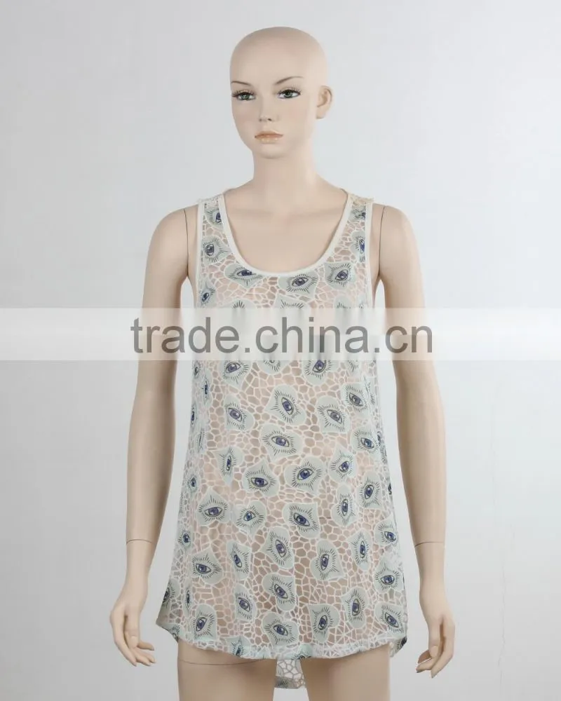 F5S15369 Sexy Women Long Tank Top