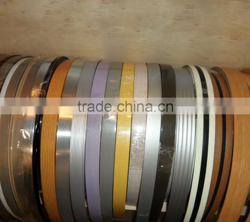 0.25mm-3.0mm wood grain PVC Edge Banding for Furniture
