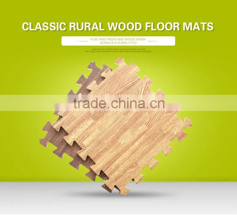 hardwood floor eva foam jigsaw/puzzle wall tile