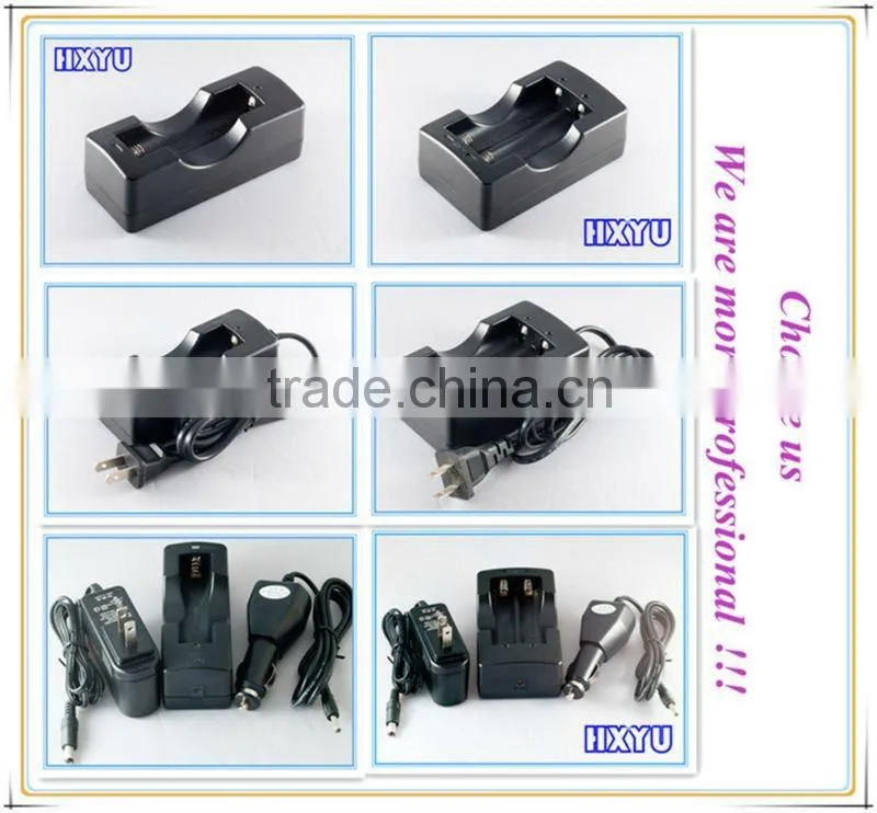 2pcs li-ion 18650 18770 battery ac charger with balck and white color