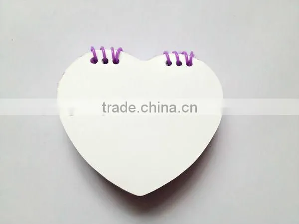 Mini note pad heart design