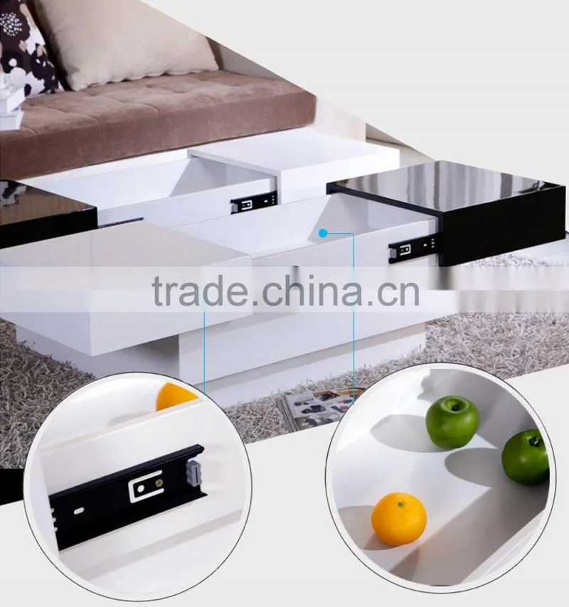 MDF High Gloss Extended Coffee Table/Tea Table