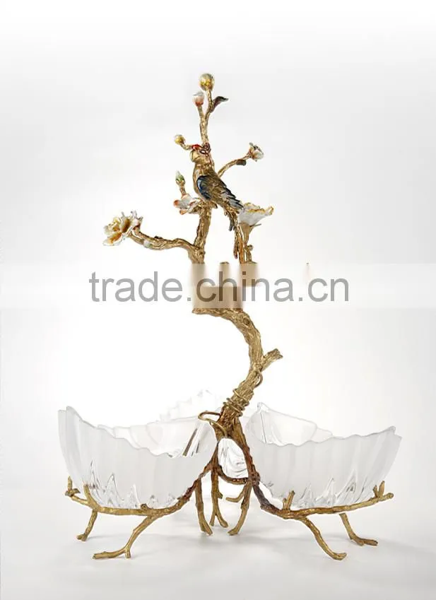 enamel hand craft fruit plate with enamel color home decoration household decor wedding gift
