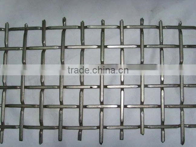 Heavy duty crimped wire mesh