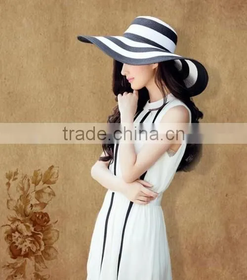 2016 fashion younger girls paper straw hat latest alibaba hot sale paper straw hat
