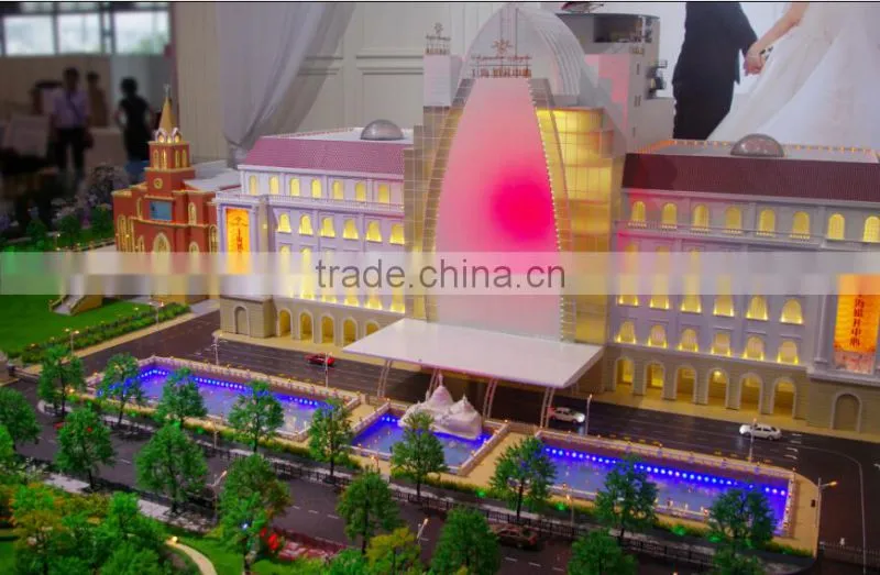 3D Miniature Architectural models of Shanghai Wedding Centre by China supplier