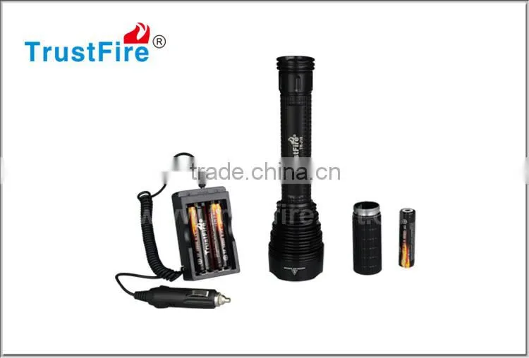 Trustfire J18 led flashlight 7' led torch light 8000 lumens LED tactical light source power style flashlight with holster