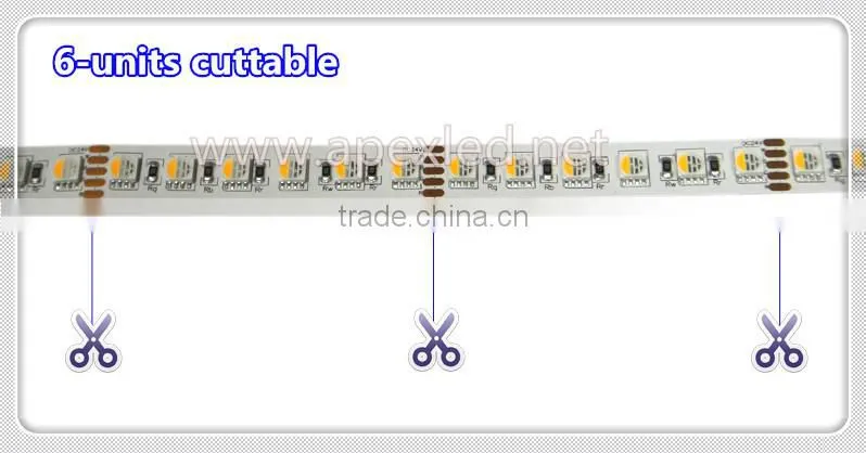 4 in 1 smd 5050 rgb + 5050 cold white led strip light OEM LED TAPE