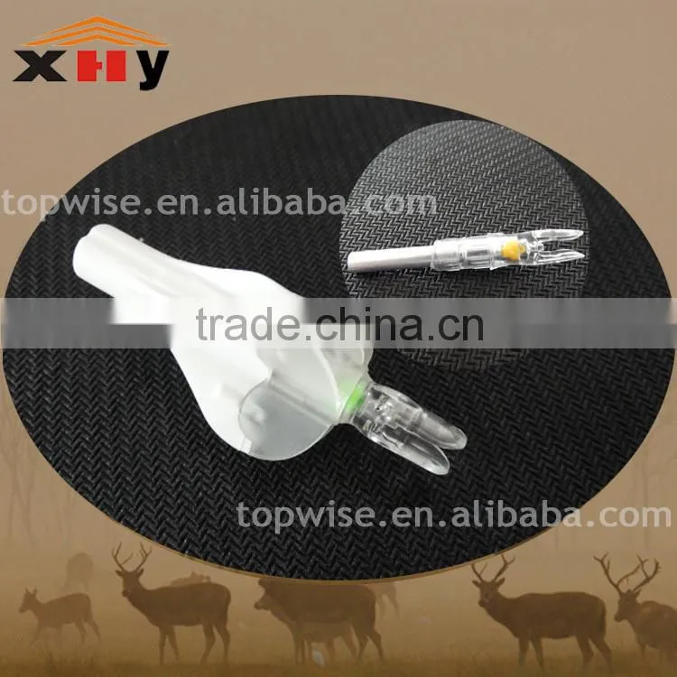 Archery- LED Lighted Arrow Nock 6.2-6.3mm Bowstring Activated on-off switch