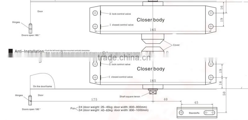 magnet door closer precise oil seal to prevent oil leakage JM-DC03