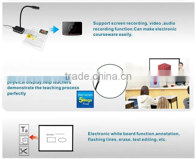 Eloam Wifi documents scanner/ visual presenter OCR Passport&ID Scanner
