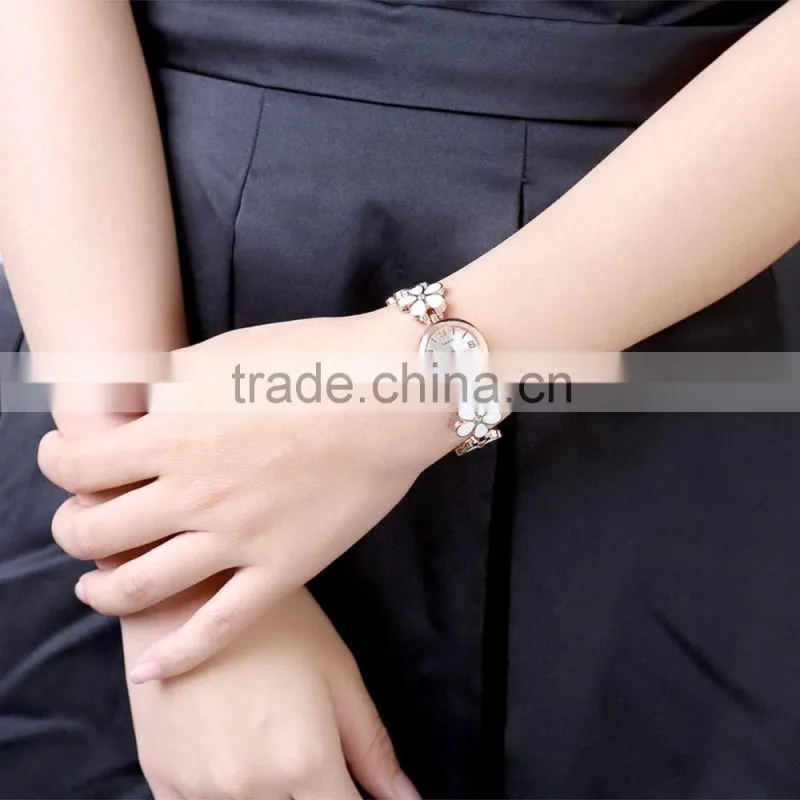 New ladies watches gold plated wrist watch