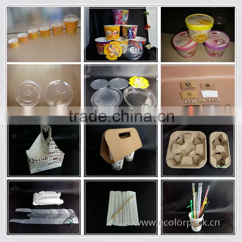 Custom LogoTake Away Coffee Cup Holder Plastic Bag
