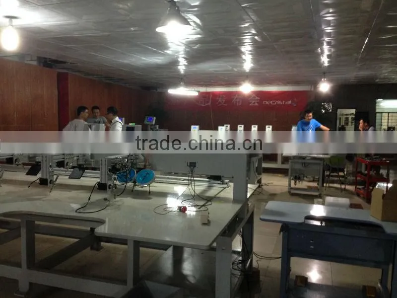 6 heads ultrosonic automatic rhinestone setting machine on T-shirt/cap