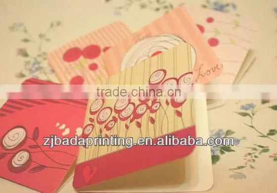 Customed Elegant Paper Greeting Cards