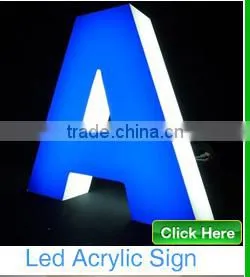 High Custom Stainless Steel Frontlit & Backlit Led Letter Sign