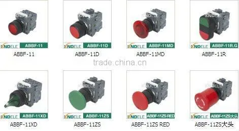 emergency stop push button switch with big actuator silver contacts ABBF-11ZS