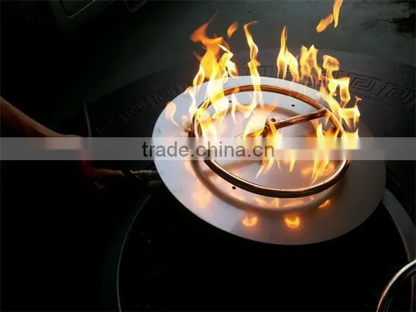 Stainless Round Drop In Pan W/ Fire Ring Propane And Natural Gas Installation Kit (19" and 25")
