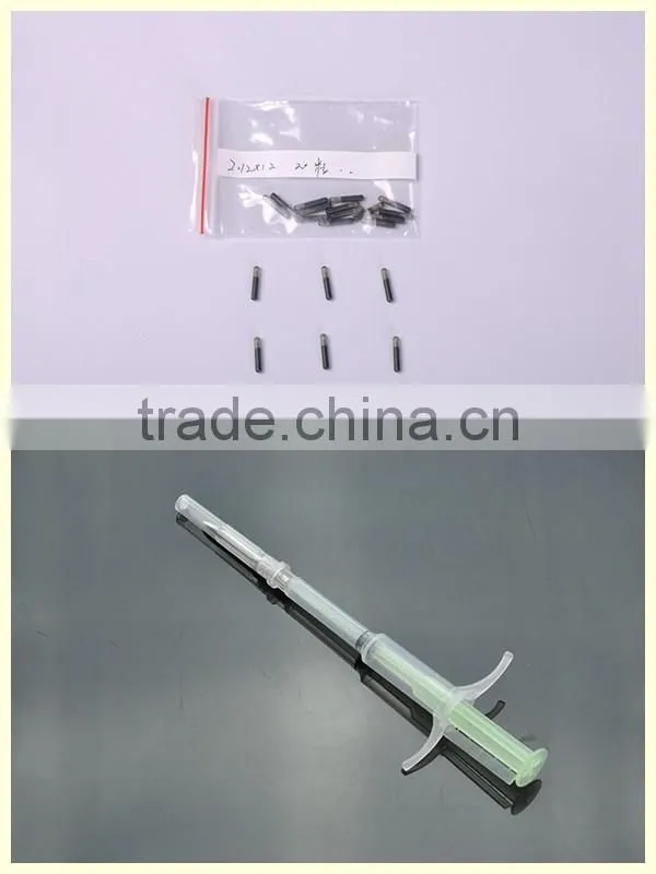 ISO11784/785 134.2KHz/125KHz RFID Animal Microchip syringe for animal management