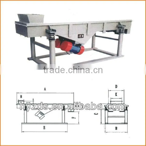 HY-1020 professional linear vibrating screen for compost