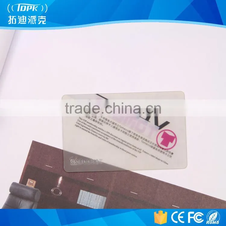 making pvc transparent card with magnetic stripe