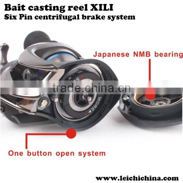 Six Pin centrifugal brake system fishing baitcasting reel