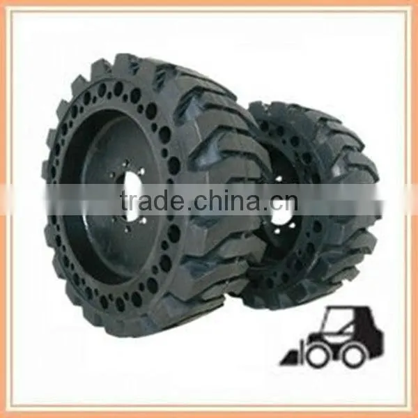 7.00-12/5.00 high quality Resilient rubber Tires , airless tires