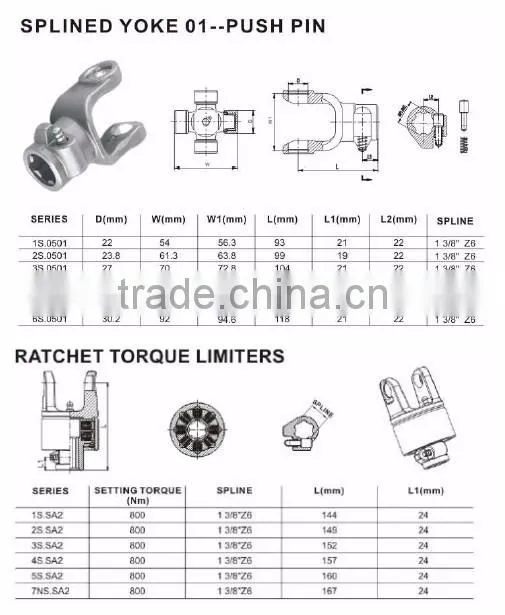 Hot Sales Top Quality Tractor Parts Agriculture Transmission Drive Shaft