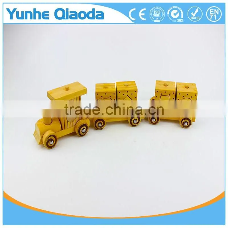 colorful Wood stocking Train Toys geometrical shape Blocks Education Gift