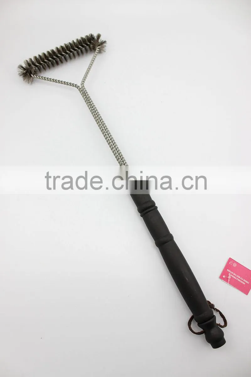 0400007 High quality steel wire cleaning brush,BBQ brush