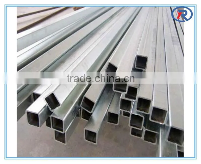 Q195 ms galvanized GI rec square pipes from china alibaba