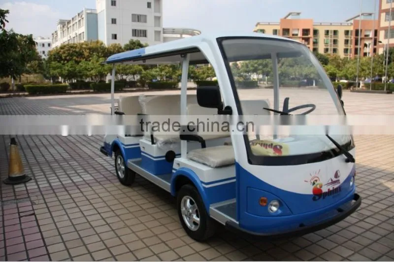 Best 8 person airport electric passenger transport car cheap shuttle bus