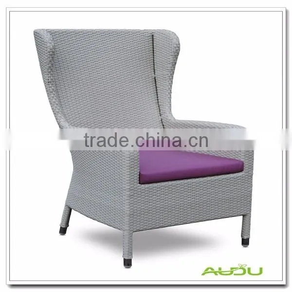 Audu Club Chair/Purple Rattan Club Chair Indoor