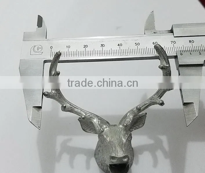 3D metal alloy deer head arts,reindeer part,stag decor
