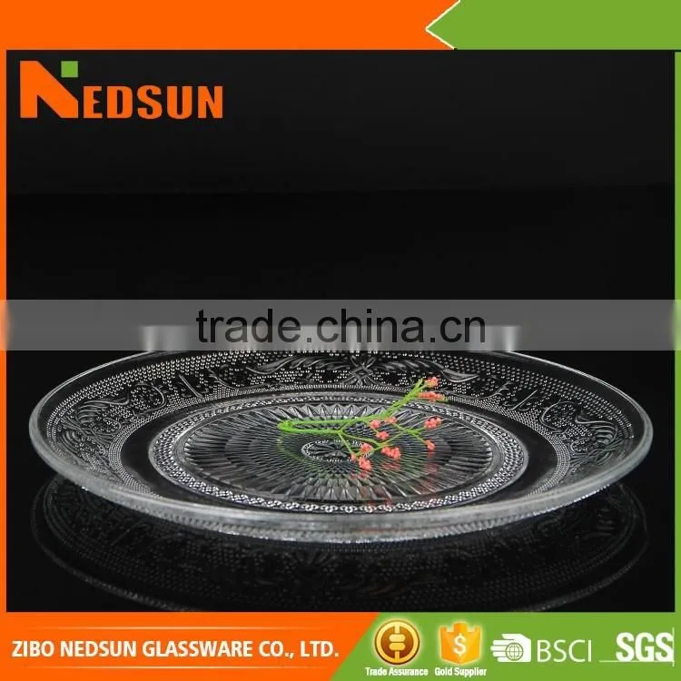 High quality clear dinner plate