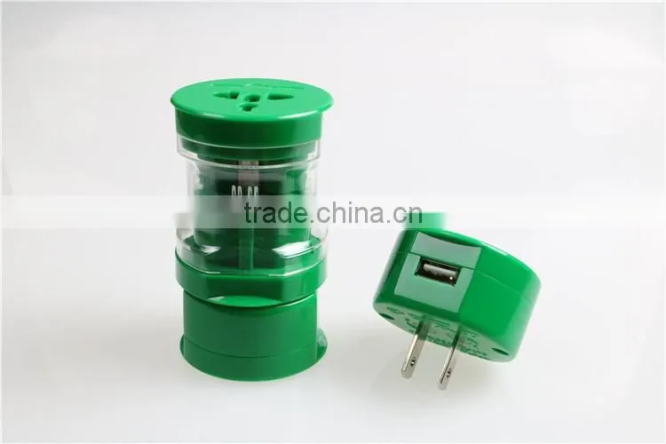 Supply Hign Quality 13A Four Ports universal world adapter with usb port USA/ Australia/Europe/UK