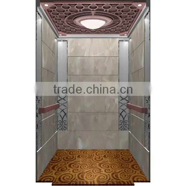 Beautiful Color Etching Stainless Steel Interior Elevator Cabin Decoration