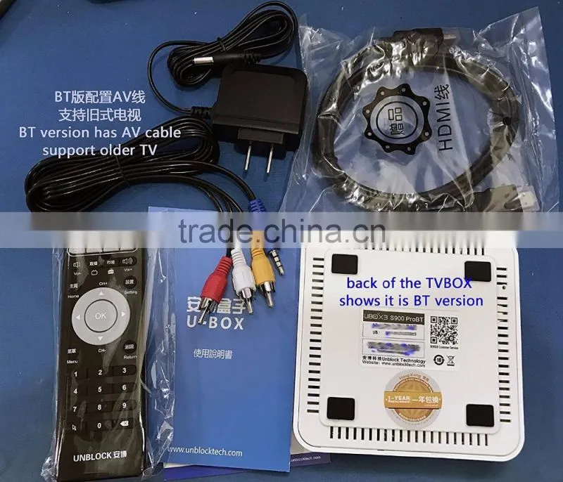 New Gen.3 S900 Pro Bluetooth Ubox3 Android 6.0 Octa Core 1/16GB Smart TV Box Free Channels In USA, Arabic, Japan, India, Italy
