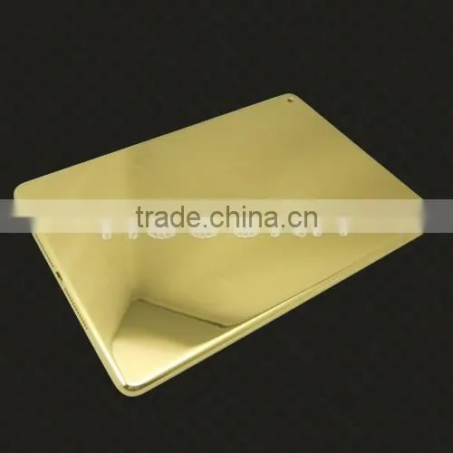 24ct gold housing for ipad air 2,for ipad air 2 original housing,gold back cover for ipad air 2