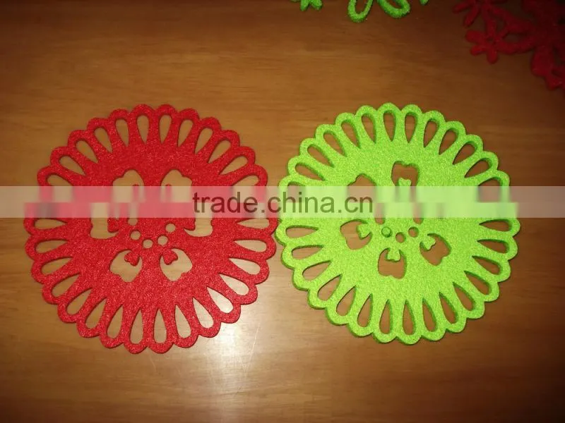 houseware felt coasters/wool felt coasters/nonwoven fabric coasters