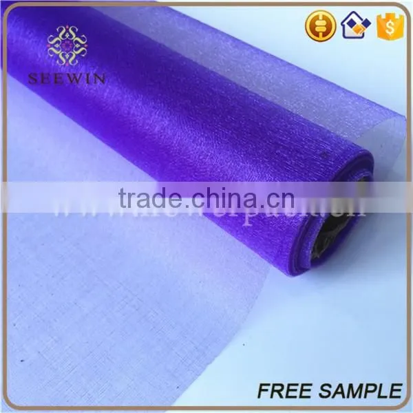 snow organza rolls for flower wrapping